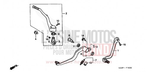 PEDALE CR250RW de 1998